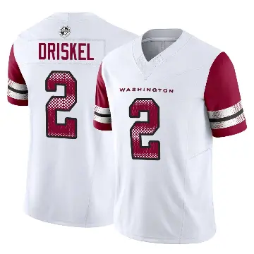 ＃2 Youth Jeff Driskel White Limited Washington Commanders Vapor F.U.S.E. Jersey