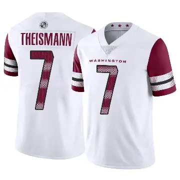 ＃7 Men's Joe Theismann White Limited Washington Commanders Vapor Jersey