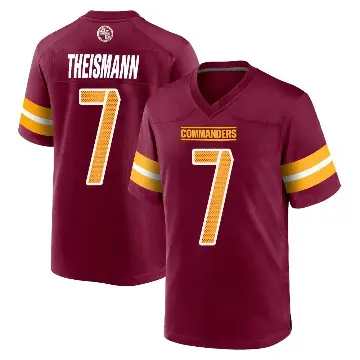 ＃7 Youth Joe Theismann Game Washington Commanders Burgundy Jersey