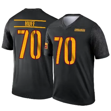 ＃70 Men's Sam Huff Black Legend Washington Commanders Alternate Jersey