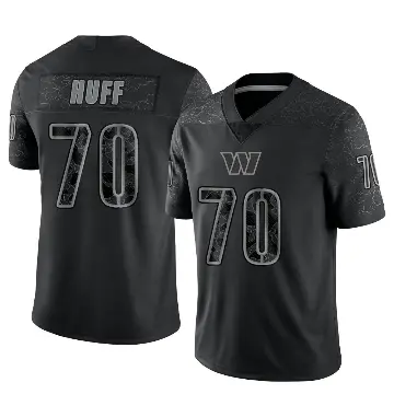 ＃70 Men's Sam Huff Black Limited Washington Commanders Reflective Jersey