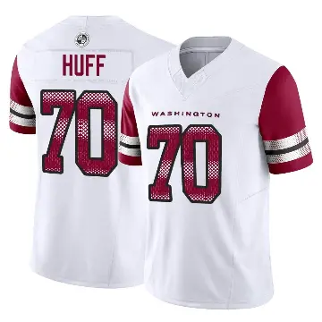 ＃70 Men's Sam Huff White Limited Washington Commanders Vapor F.U.S.E. Jersey