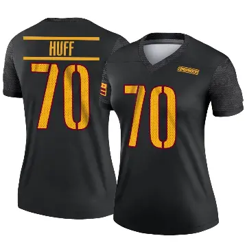 ＃70 Women's Sam Huff Black Legend Washington Commanders Alternate Jersey
