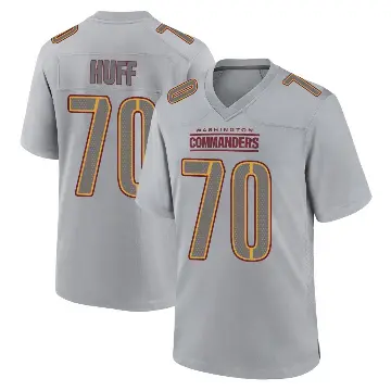 ＃70 Youth Sam Huff Gray Game Washington Commanders Atmosphere Fashion Jersey