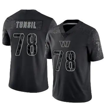 ＃78 Men's Laremy Tunsil Black Limited Washington Commanders Reflective Jersey