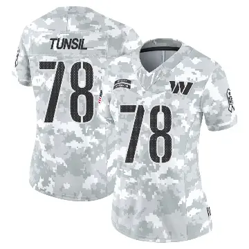 ＃78 Women's Laremy Tunsil Arctic Camo Limited Washington Commanders 2024 Salute to Service Jersey