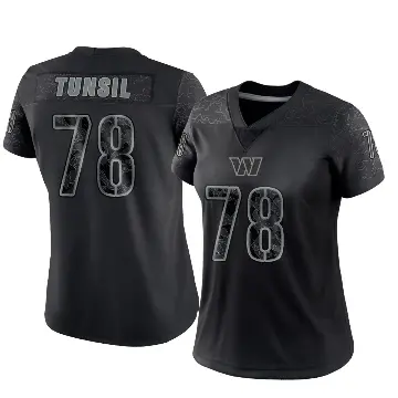 ＃78 Women's Laremy Tunsil Black Limited Washington Commanders Reflective Jersey