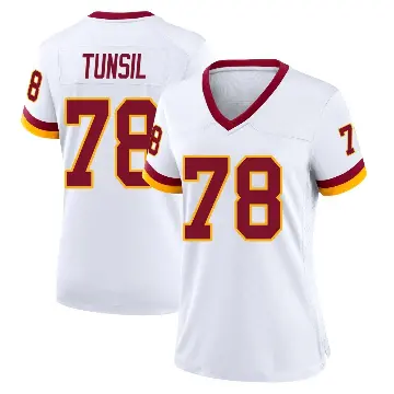 ＃78 Women's Laremy Tunsil White Game Washington Commanders Jersey