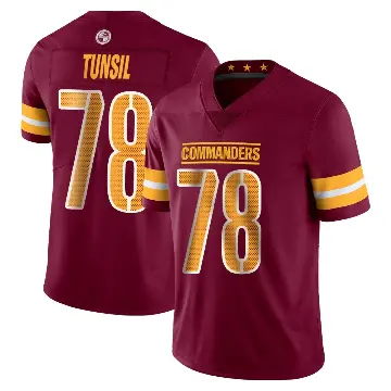 ＃78 Youth Laremy Tunsil Limited Washington Commanders Vapor Burgundy Jersey